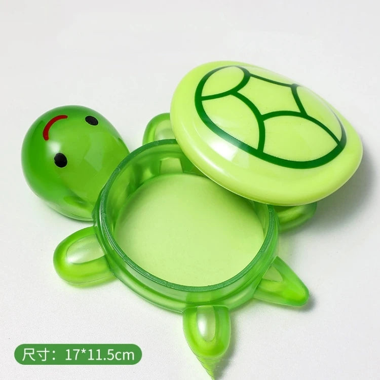 Creative Cute Cartoon Luminous Turtle Resin Charm Eco-Friendly DIY Decoration 17cm Turtle with Small Turtle Ornaments