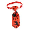 Halloween Dog Tie Cute Novelty Polyester Necktie Pumpkin Ghost Bat Print Party Costume Accessory 16 Colors Available