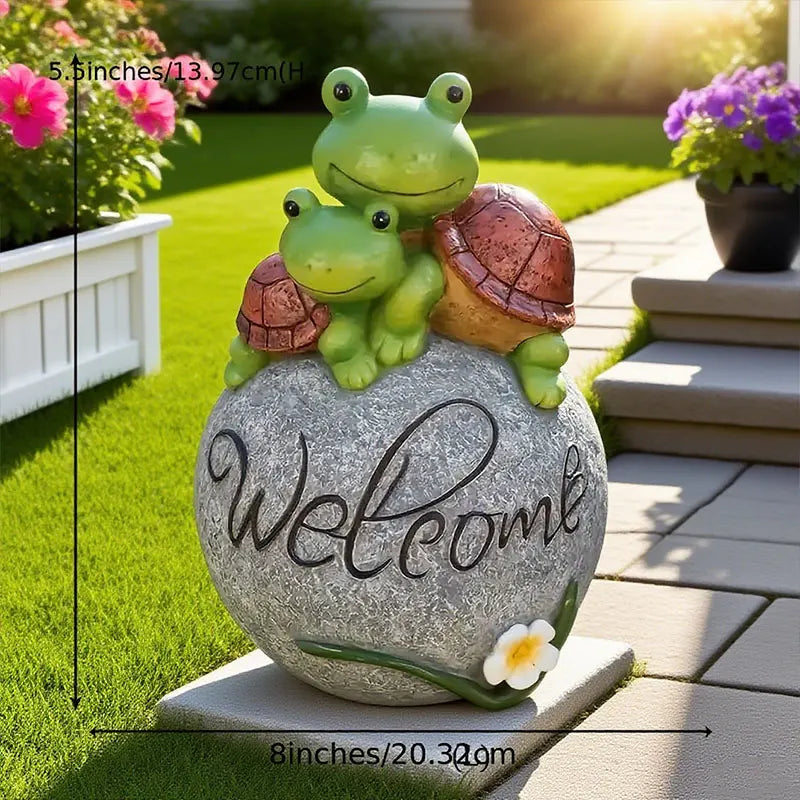 Garden Decor Resin Original Stone Turtle, Must-Have Outdoor Decor for Courtyard Home Aesthetics Creative Garden Decor Items
