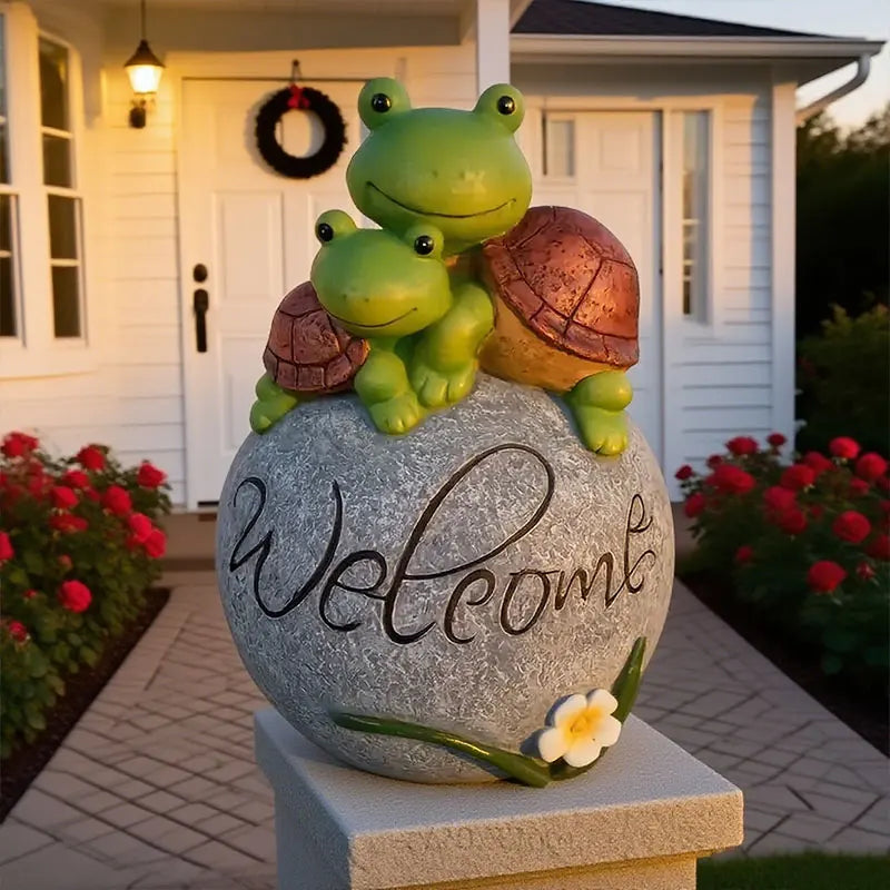 Garden Decor Resin Original Stone Turtle, Must-Have Outdoor Decor for Courtyard Home Aesthetics Creative Garden Decor Items