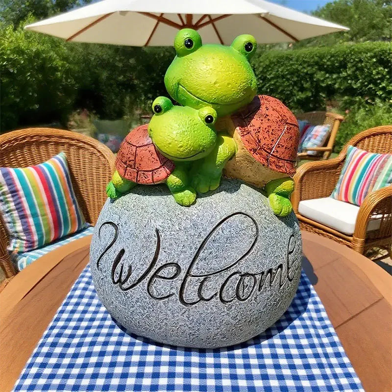 Garden Decor Resin Original Stone Turtle, Must-Have Outdoor Decor for Courtyard Home Aesthetics Creative Garden Decor Items