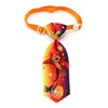 Halloween Dog Tie Cute Novelty Polyester Necktie Pumpkin Ghost Bat Print Party Costume Accessory 16 Colors Available