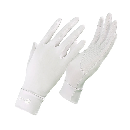 Summer UV Resistant Anti-Slip Horse Riding Gloves Breathable and Thin Shade Gloves