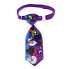 Halloween Dog Tie Cute Novelty Polyester Necktie Pumpkin Ghost Bat Print Party Costume Accessory 16 Colors Available