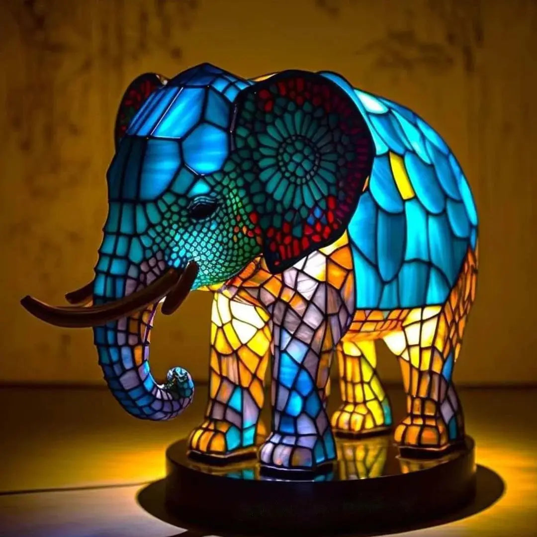 Dog Resin LED Night Light Art Animal Statue Creative Home Desktop Decoration Ornament