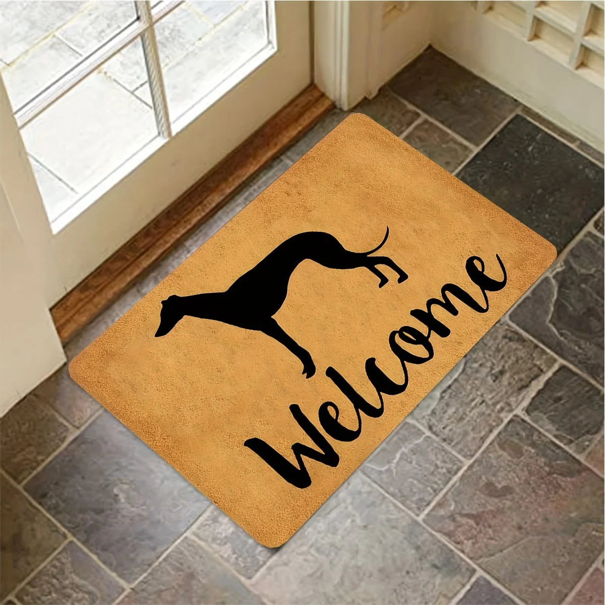 Greyhound Welcome Door Mat