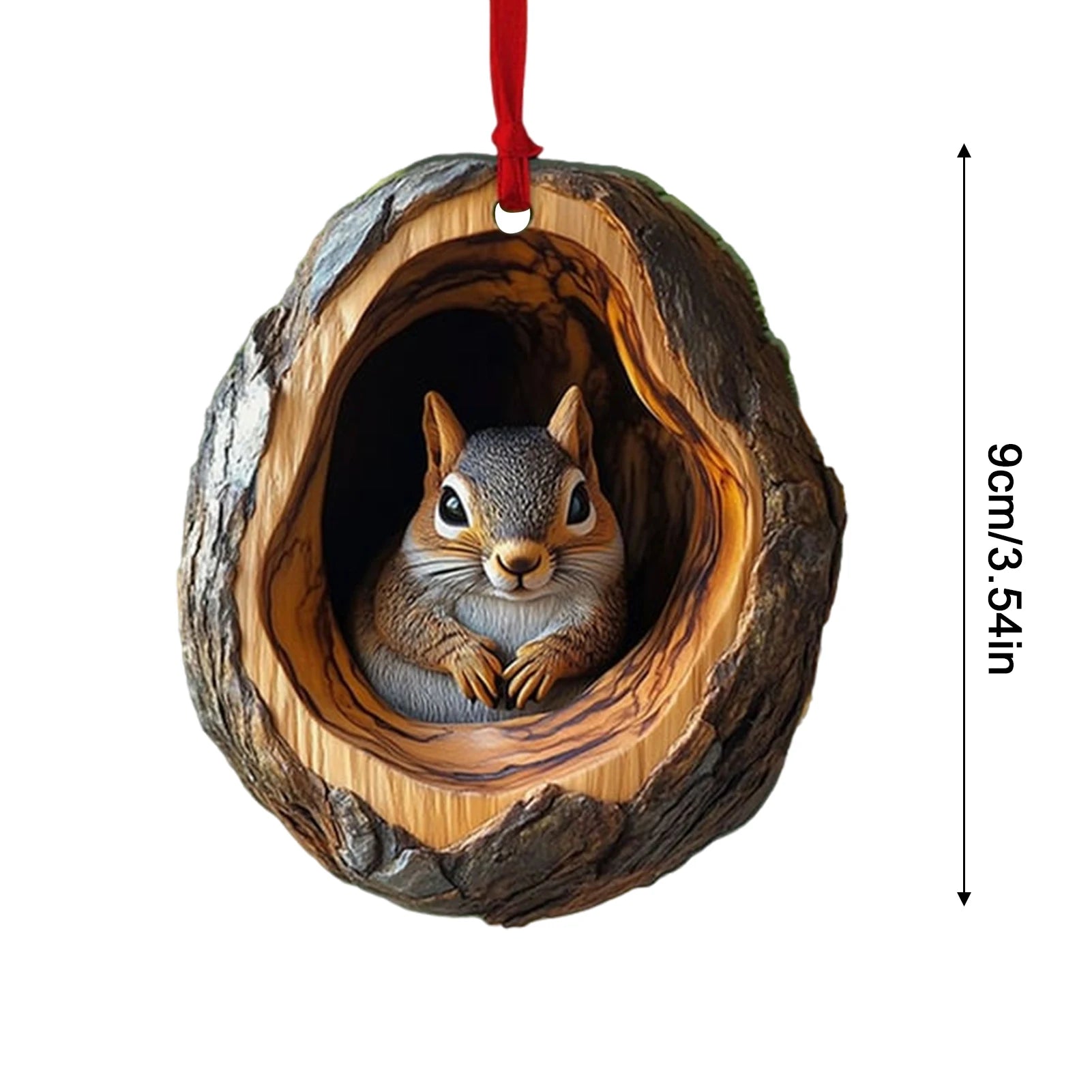 Christmas Raccoon Owl Acrylic Pendant 2D Animal Christmas Tree Pendant Ornament 2025 Xmas Navidad 2026 New Year Party Supplies
