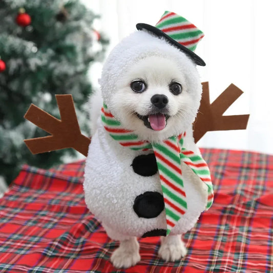 Christmas Snowman Dog Costumes