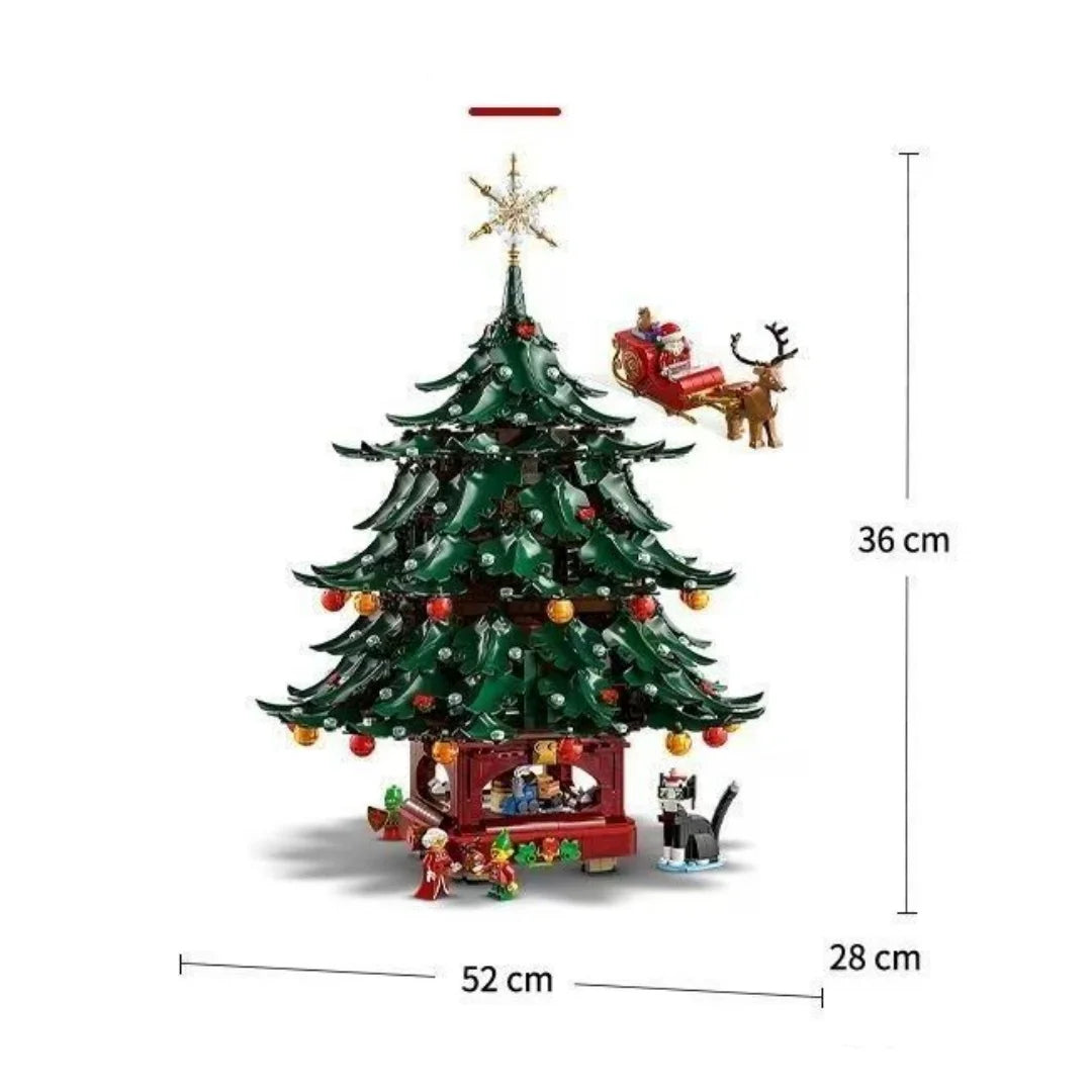 New Model 41843 Christmas Tree, Reindeer, Santa Claus Set, Christmas Gifts, Birthday Gifts Building Blocks