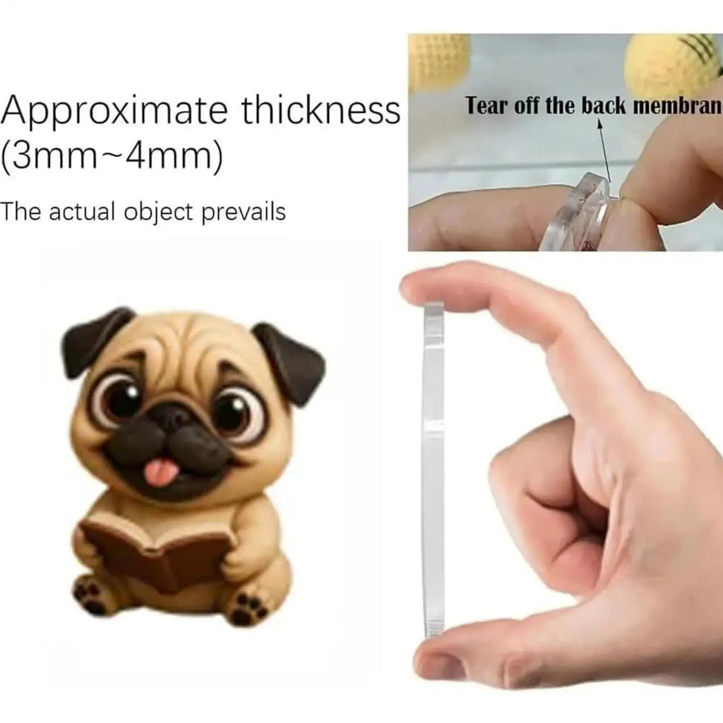 Pug Christmas Advent 24 Days 2D Acrylic Dog christmas Decorations Pug Tree Ornament Countdown Calendar For Home Kids Adults Dog