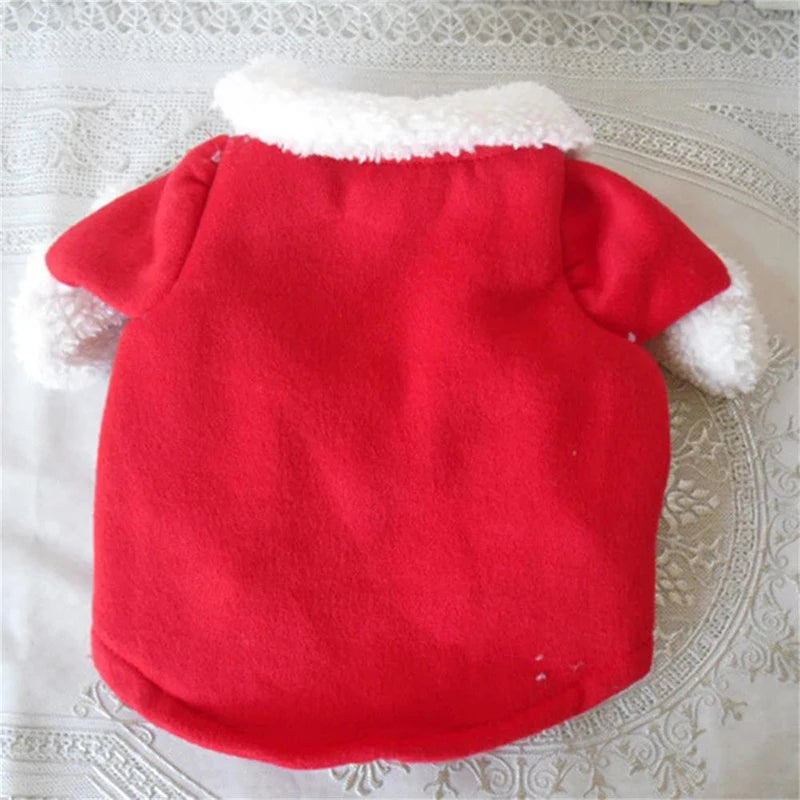 Christmas Dog Costume Funny Santa Claus Clothes For Small Medium Dogs Cats Cute Puppy Dress Up Apparel Chihuahua Pug Party Gifts