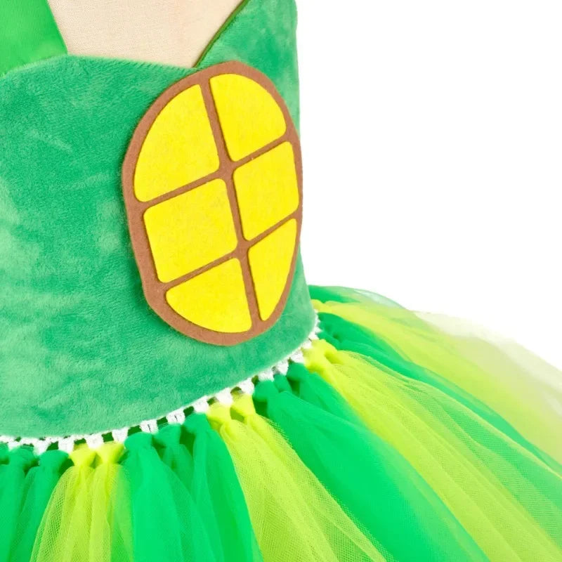 Cosplay Girls Little Turtles Animal Characters Costume Dress Halloween Party Performance Dress Up Costumes Outfits