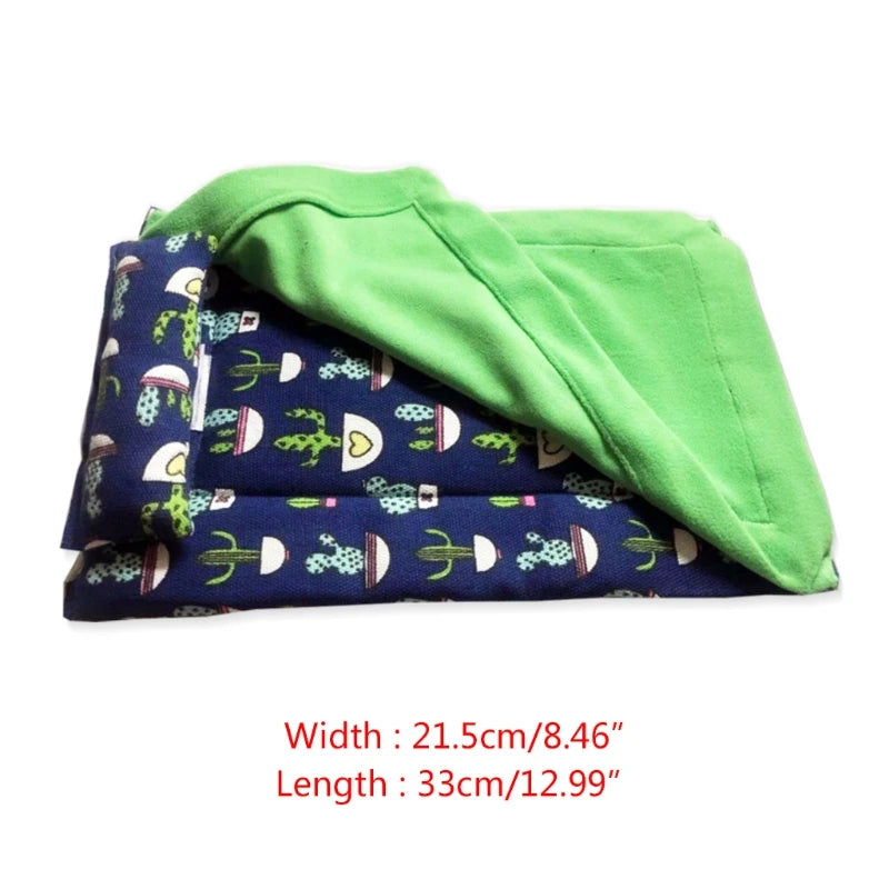 Sleeping Bag Bearded Dragon Accessories Bearded Dragon Bed with Pillow and Blanket Hideout Habitat