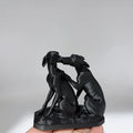 Roman Sculpture Featuring Two Intimate and Interactive Puppies, Statue of A Tauri Hound, and Adorable Ornament for Dog Lovers