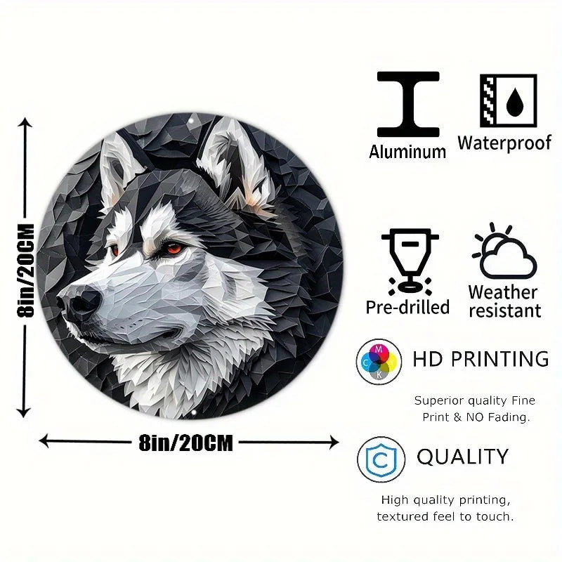 Alaskan Malamute Aluminum Metal Sign
