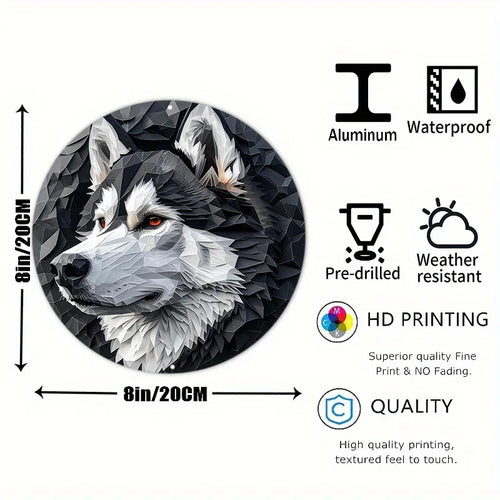 Alaskan Malamute Aluminum Metal Sign
