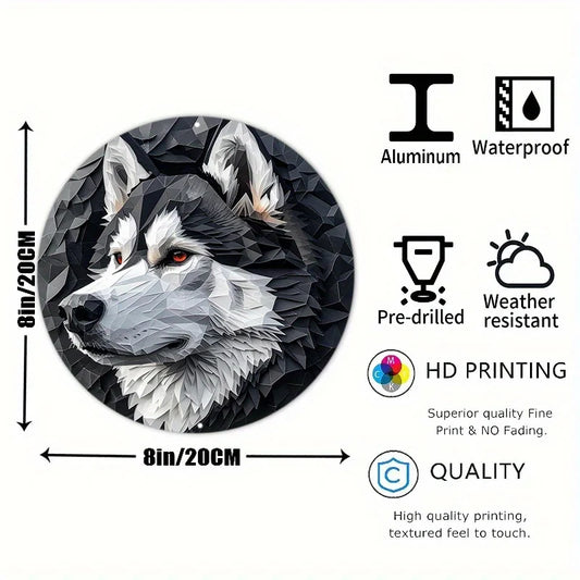 Alaskan Malamute Aluminum Metal Sign