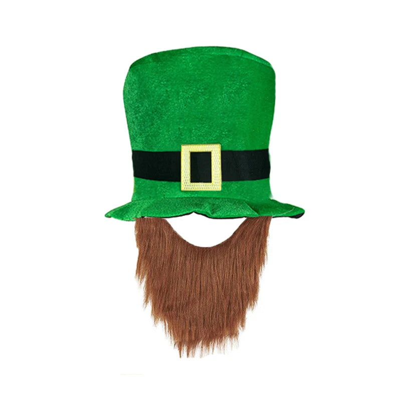 St. Patrick's Day Hat, Festival Party, Digital Print, Irish Green Clover