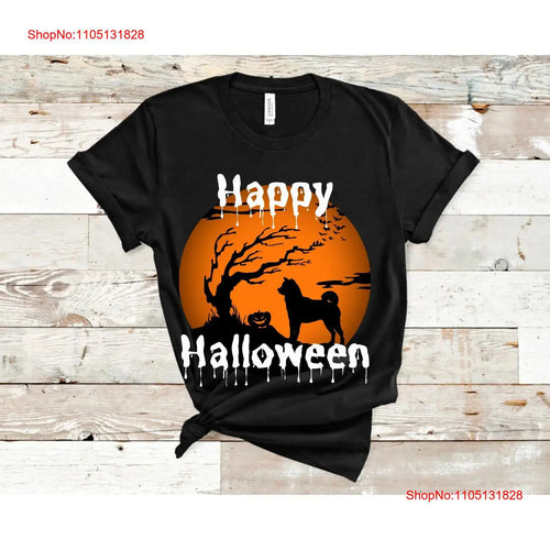 American Akita Halloween T Shirt for Dog Mom or Dad Holiday vintage Washed Comfortable homme designer clothes Casual Soft