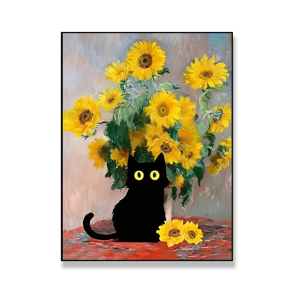 Black Cat Art Posters