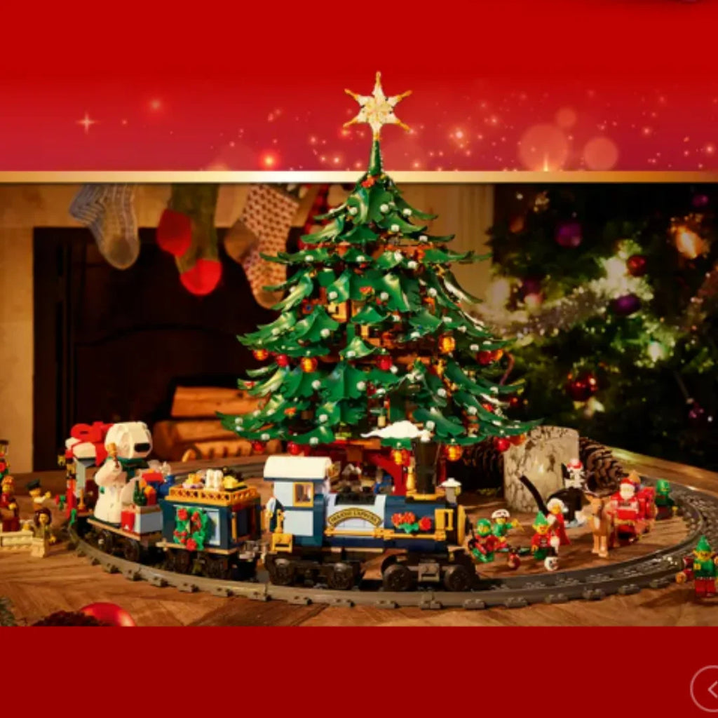 New Model 41843 Christmas Tree, Reindeer, Santa Claus Set, Christmas Gifts, Birthday Gifts Building Blocks