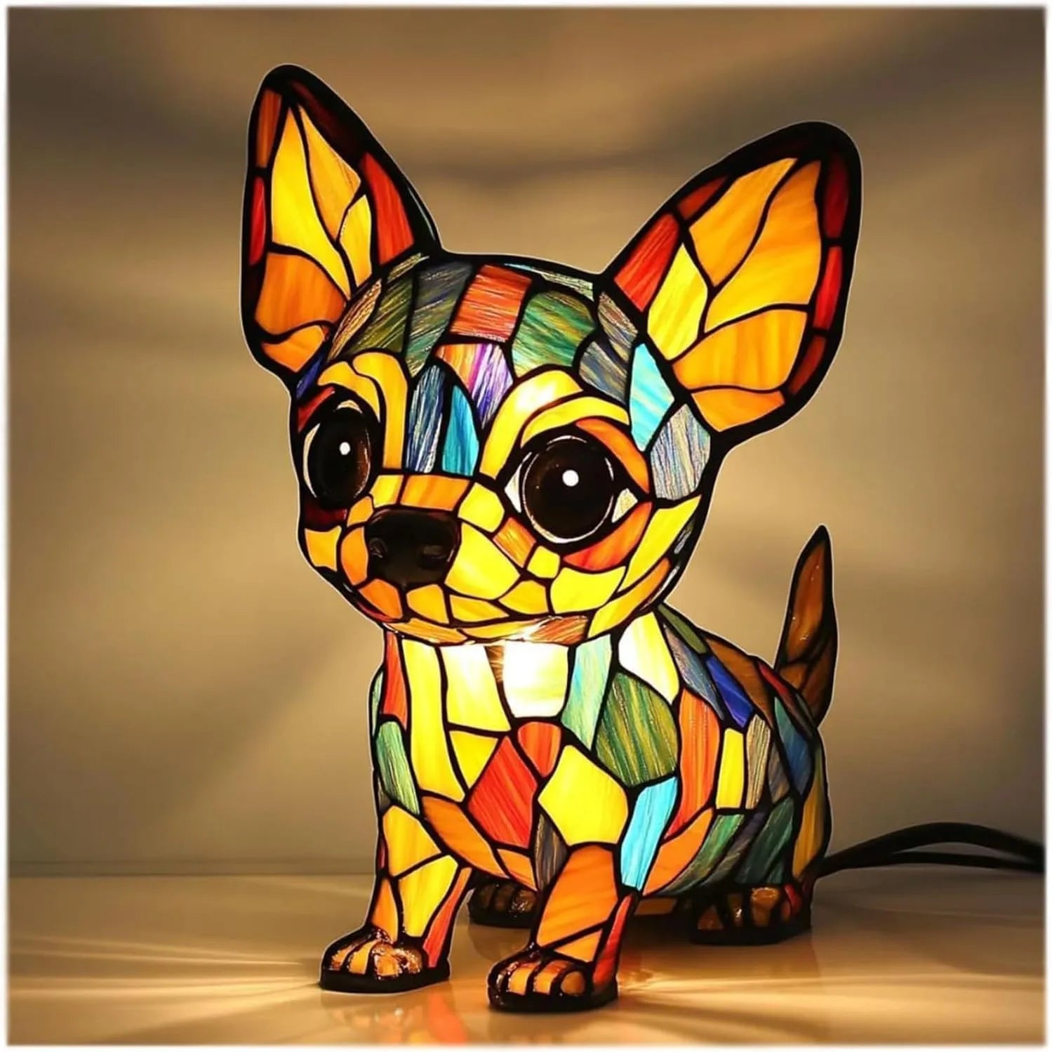 Dog, Cat & Animals Glass Lamp