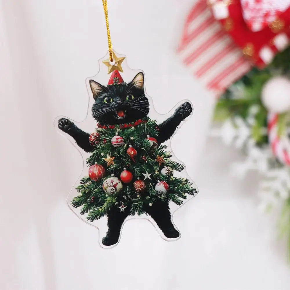 Black Cat Xmas Tree