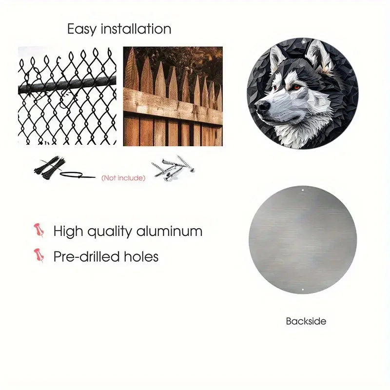 Alaskan Malamute Aluminum Metal Sign