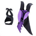 Halloween Pet Costume Hooded Cloak for Dogs Cats, Maleficent Adjustable Velvet Cape