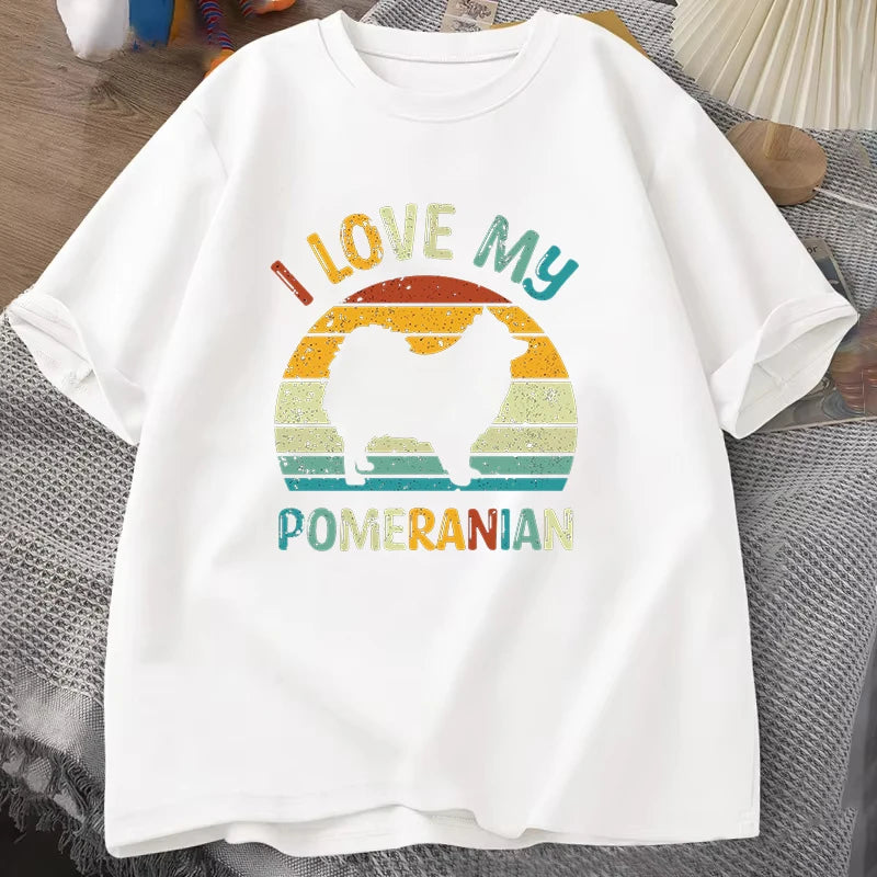I Love My Pomeranian T Shirt