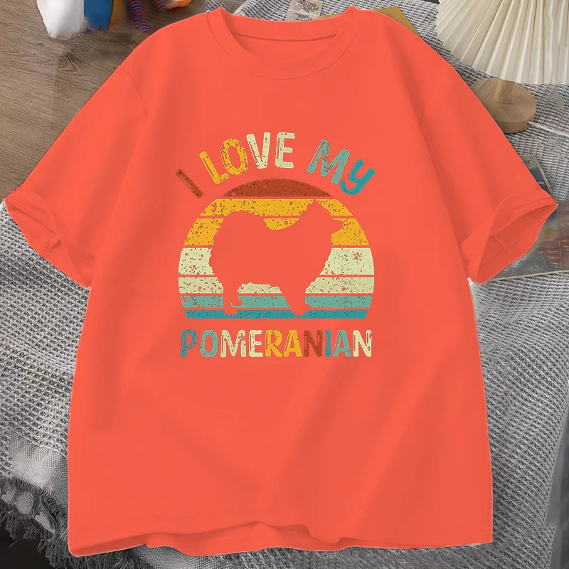 I Love My Pomeranian T Shirt