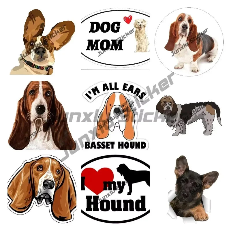 Sweet Basset Hound Sticker