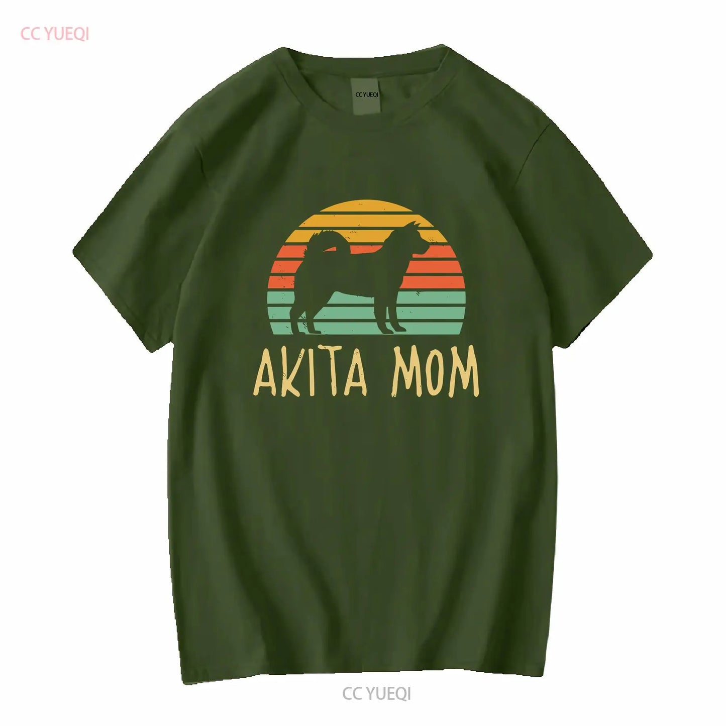 Vintage Akita Mom Dog T Shirt