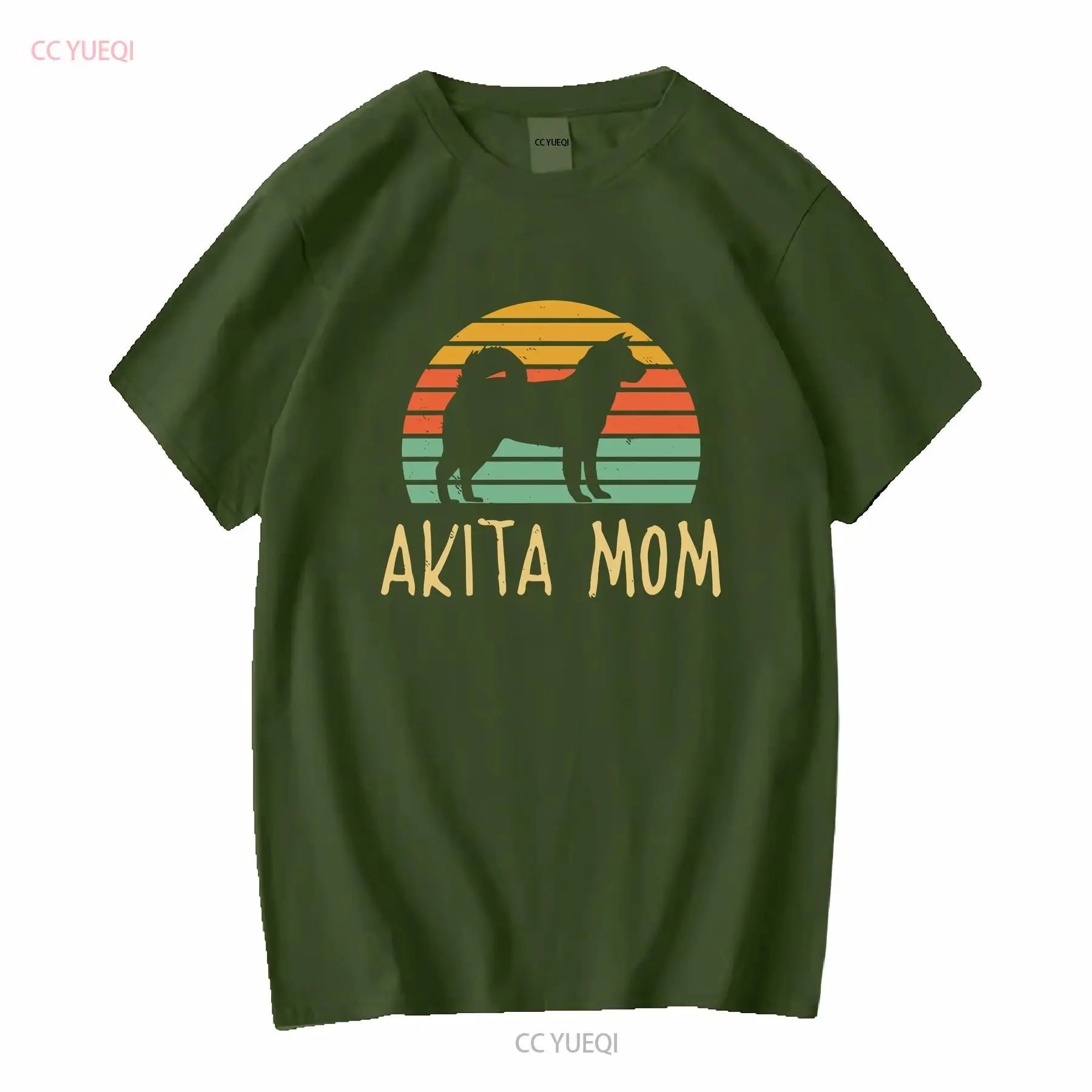 Vintage Akita Mom Dog T Shirt
