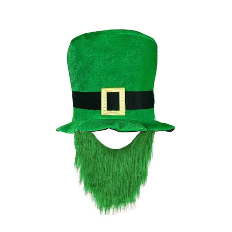 St. Patrick's Day Hat, Festival Party, Digital Print, Irish Green Clover