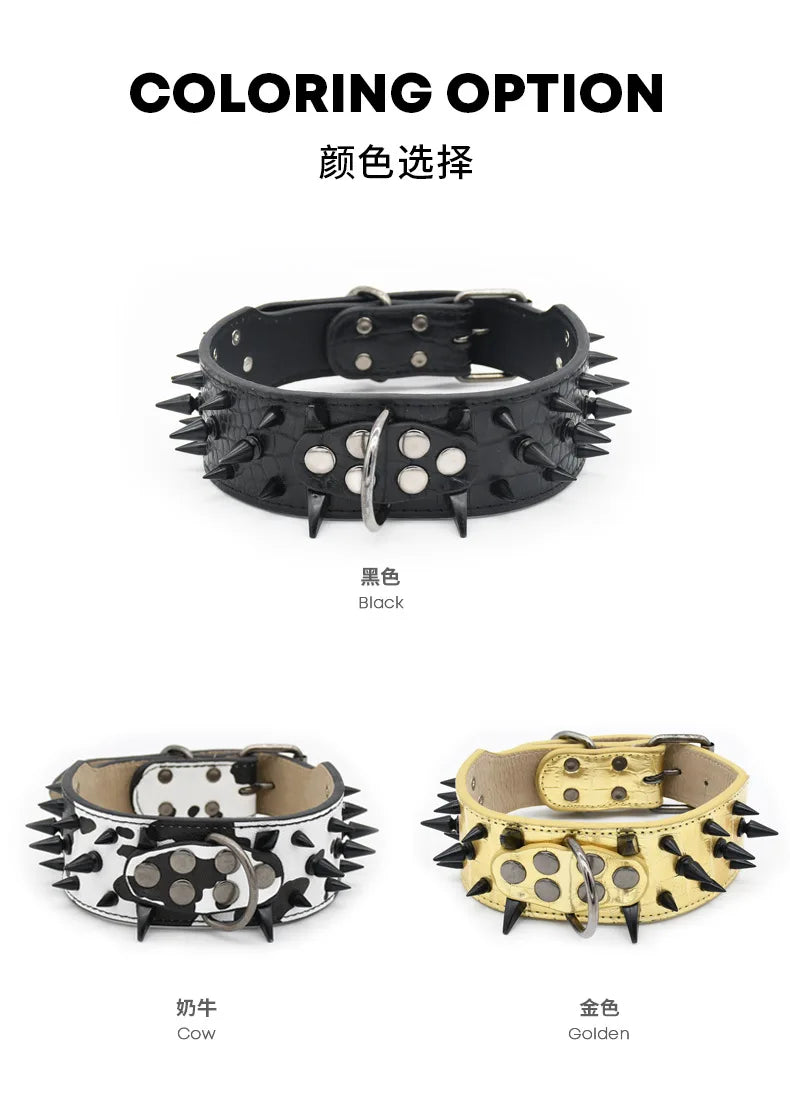 Medium And Large Dog Collars, Rivet Dog Collars, Kasro Bully Dog Collars, Anti-Bite Neck Collars Dogo De Marino Dog Neck Collars
