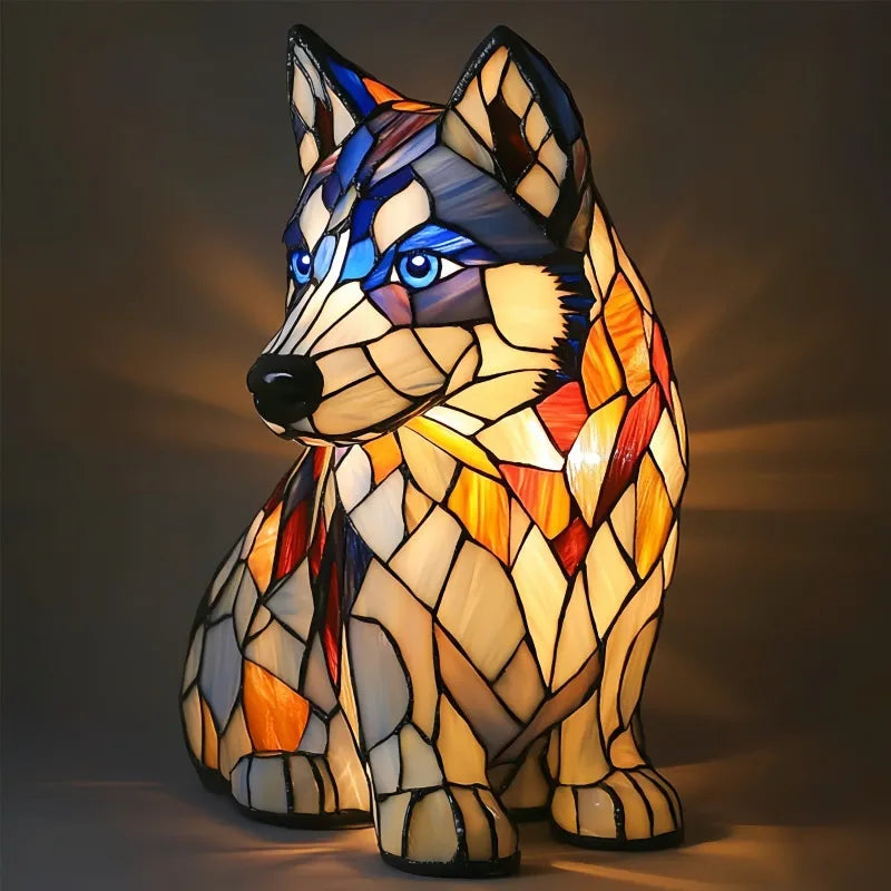 Dog, Cat & Animals Glass Lamp