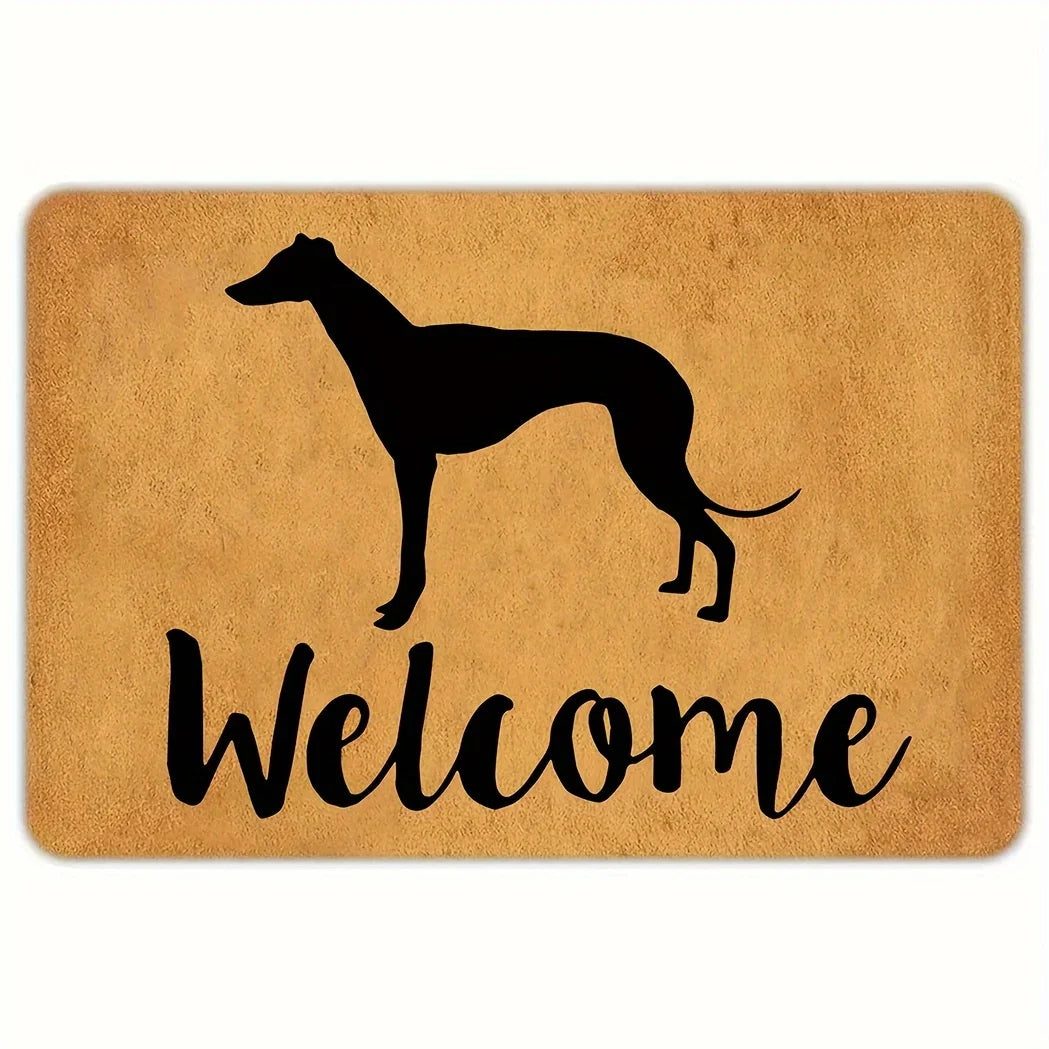 Greyhound Welcome Door Mat