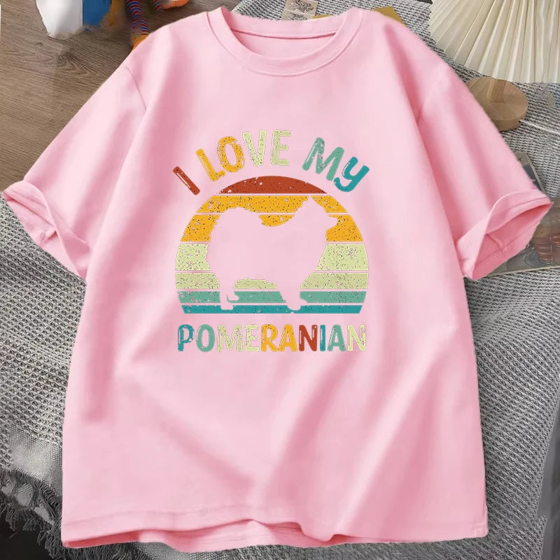 I Love My Pomeranian T Shirt