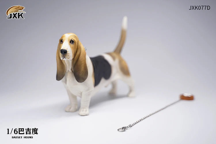 Basset Hound Soldier Figure Scene Accessories