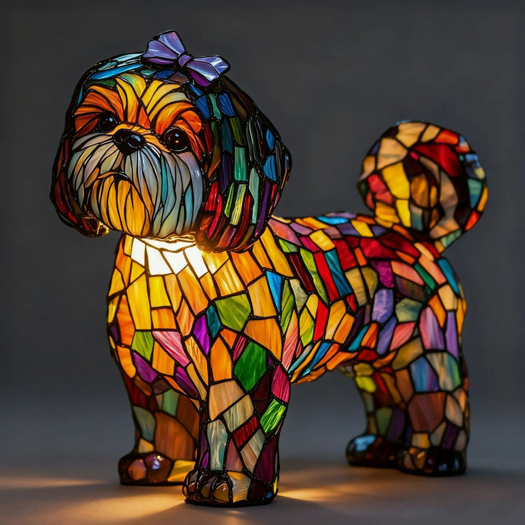 Dog, Cat & Animals Glass Lamp