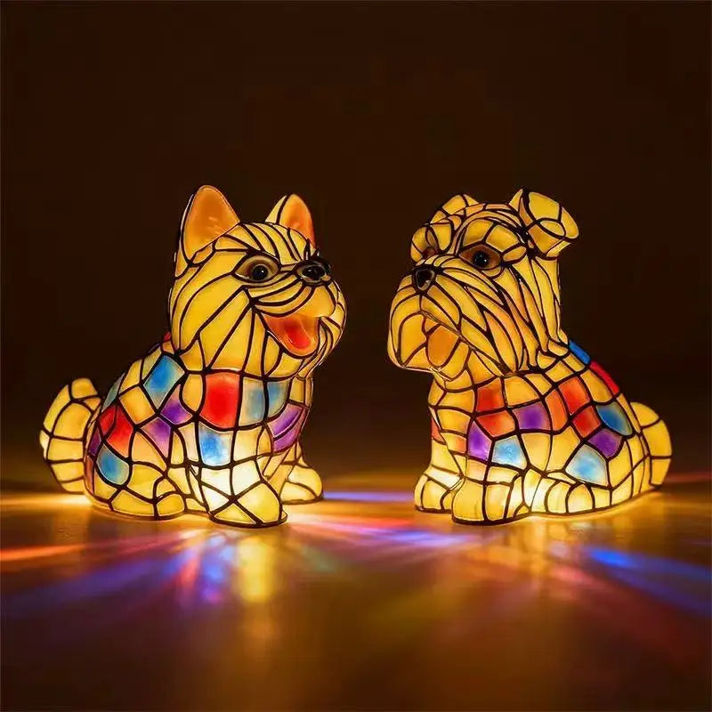 Dog, Cat & Animals Glass Lamp