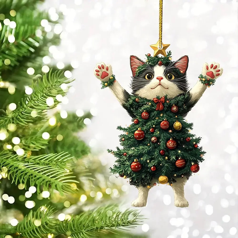 Black Cat Xmas Tree