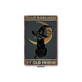 Black Cat Art Decor Home Metal Tin Sign