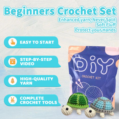 Turtle Knitting Kit for Beginners