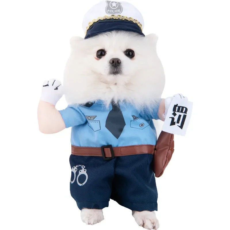 Halloween Funny Dog Clothes for Small Medium Dogs Cats Party Dressed Up Cosplay Costumes Bulldog French Chihuahua Pet Outfits