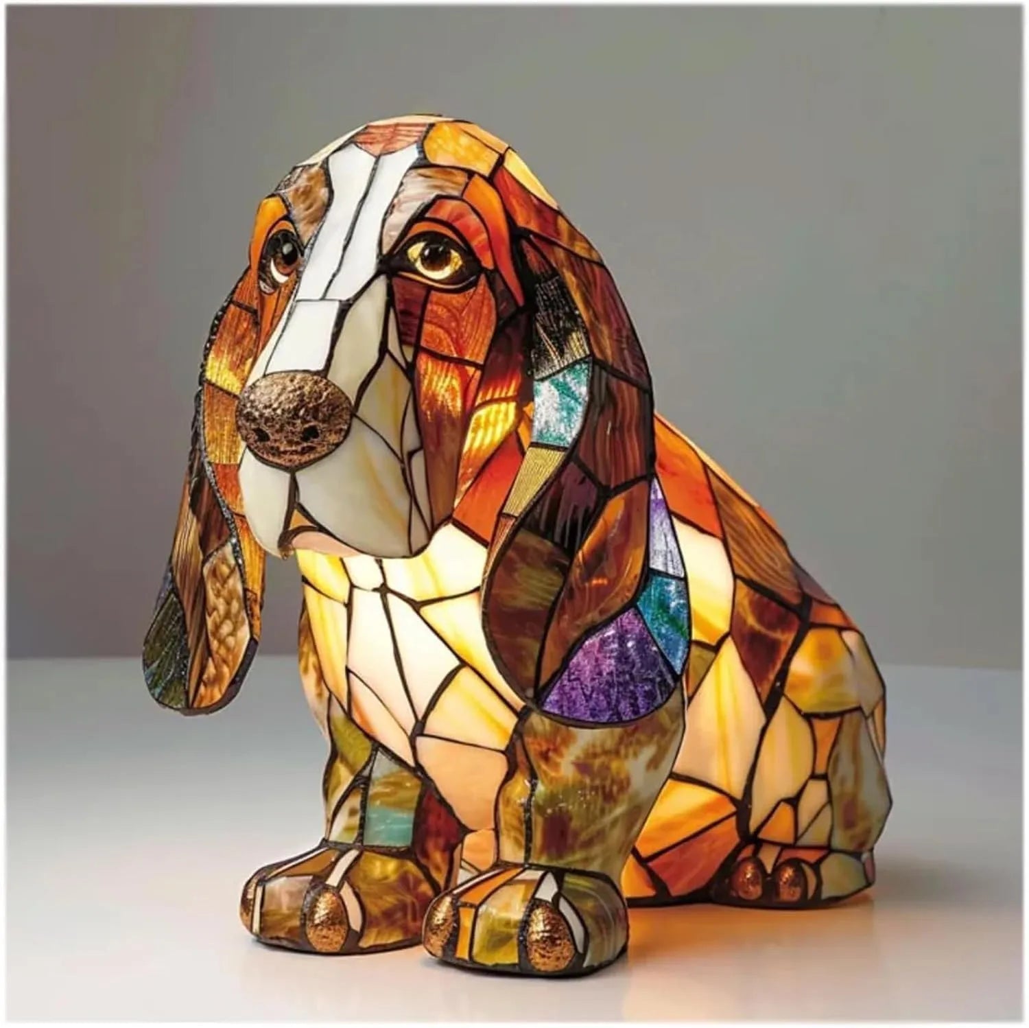 Dog, Cat & Animals Glass Lamp