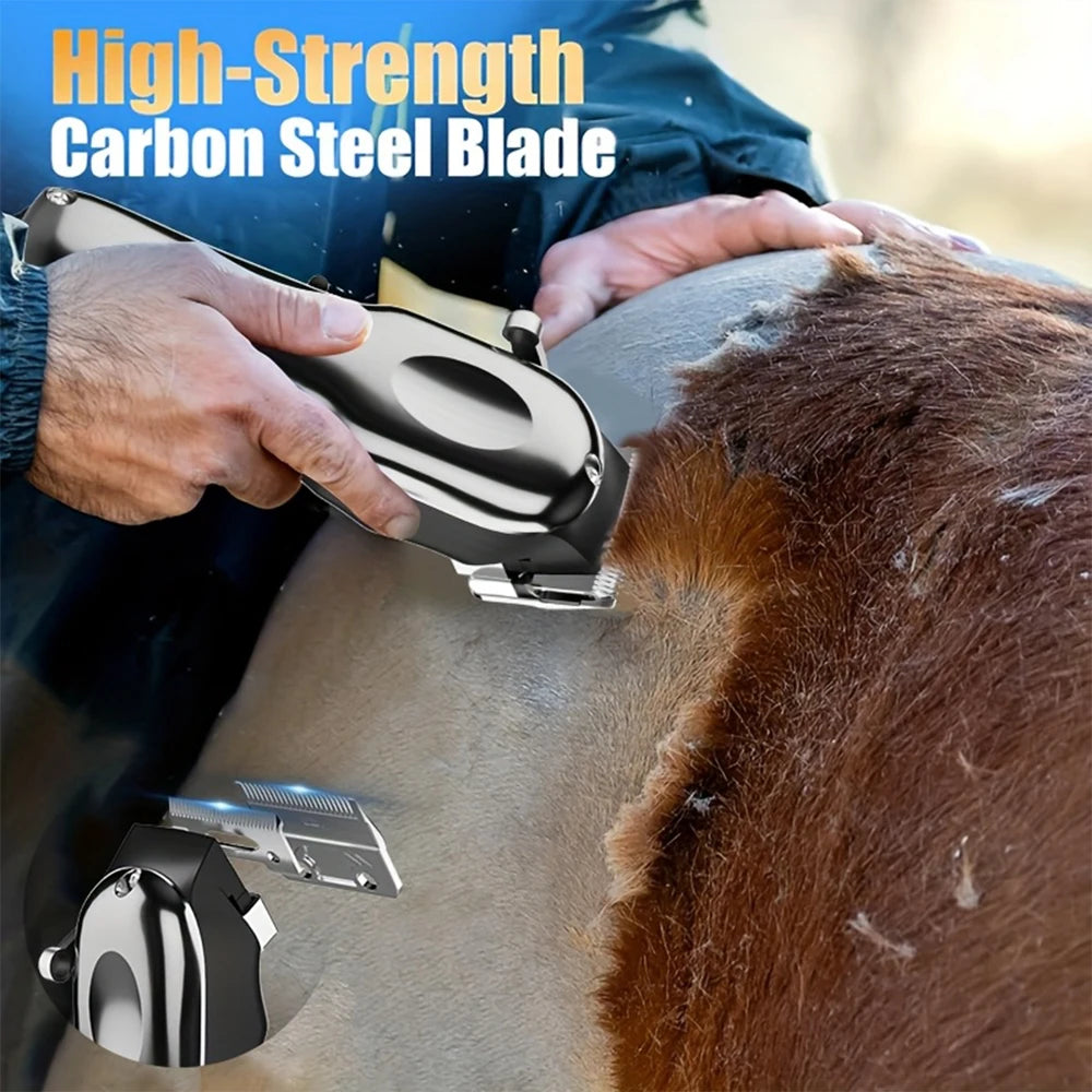 Electric Horse Hair Clipper Cutting Machine Animals Grooming Trimmer Pet Machine Scissors Shearing for Horse Sheep Cat Dog