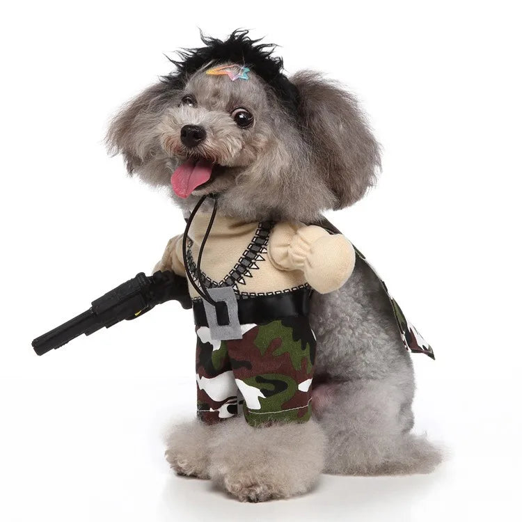 Halloween Knife-Themed Gum Dog Suit Funny Cute Pet Costume for Winter Best Sales! Small Size Cloth Shirt Design