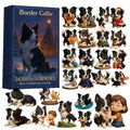 Christmas Calendar 2025 2D Acrylic Advent Dog Figurines 24-Day Animal Calendar Christmas Decorations for Kids Adults Home Decor